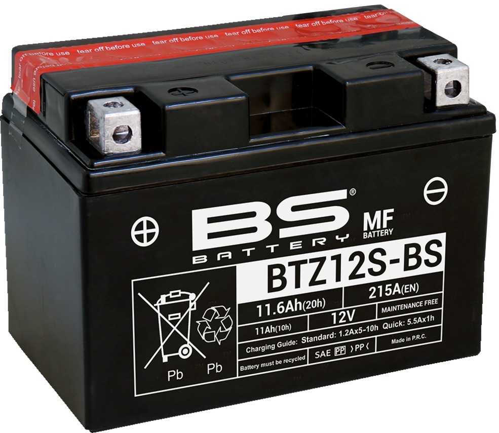 Maintenance Free Sealed Battery - Replaces YTZ12S - Click Image to Close