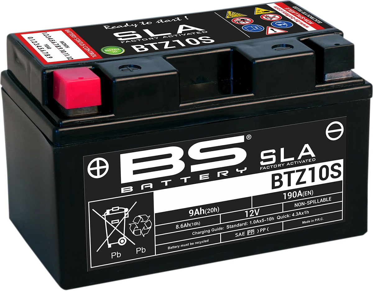 SLA Factory Activated AGM Maintenance Free Battery - Replaces YTZ10S - Click Image to Close