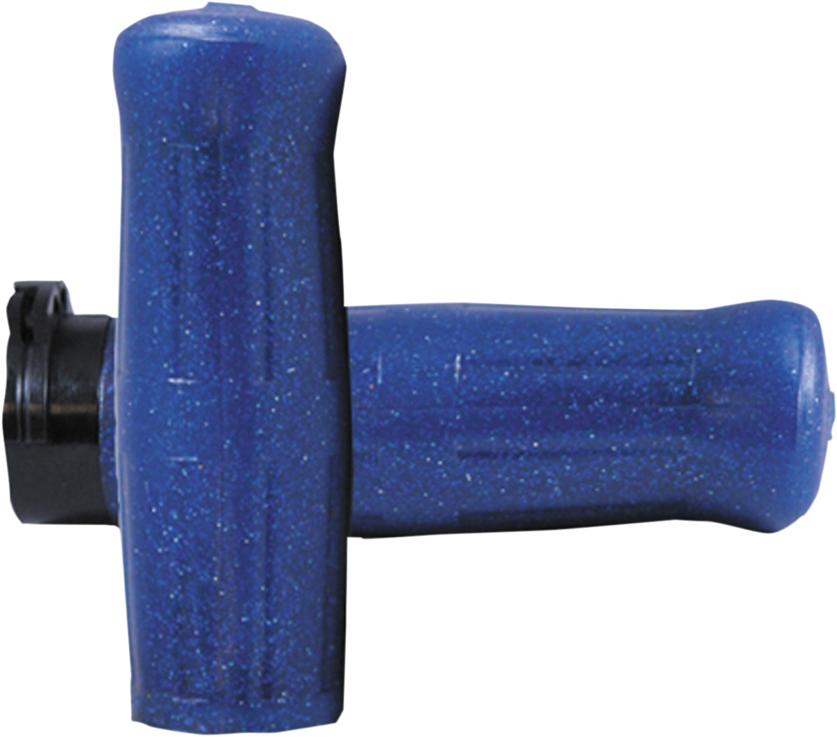 Old School Grips - Coke Bottle Blue Sparkle - For 1" Dual Cable H-D Throttles - Click Image to Close