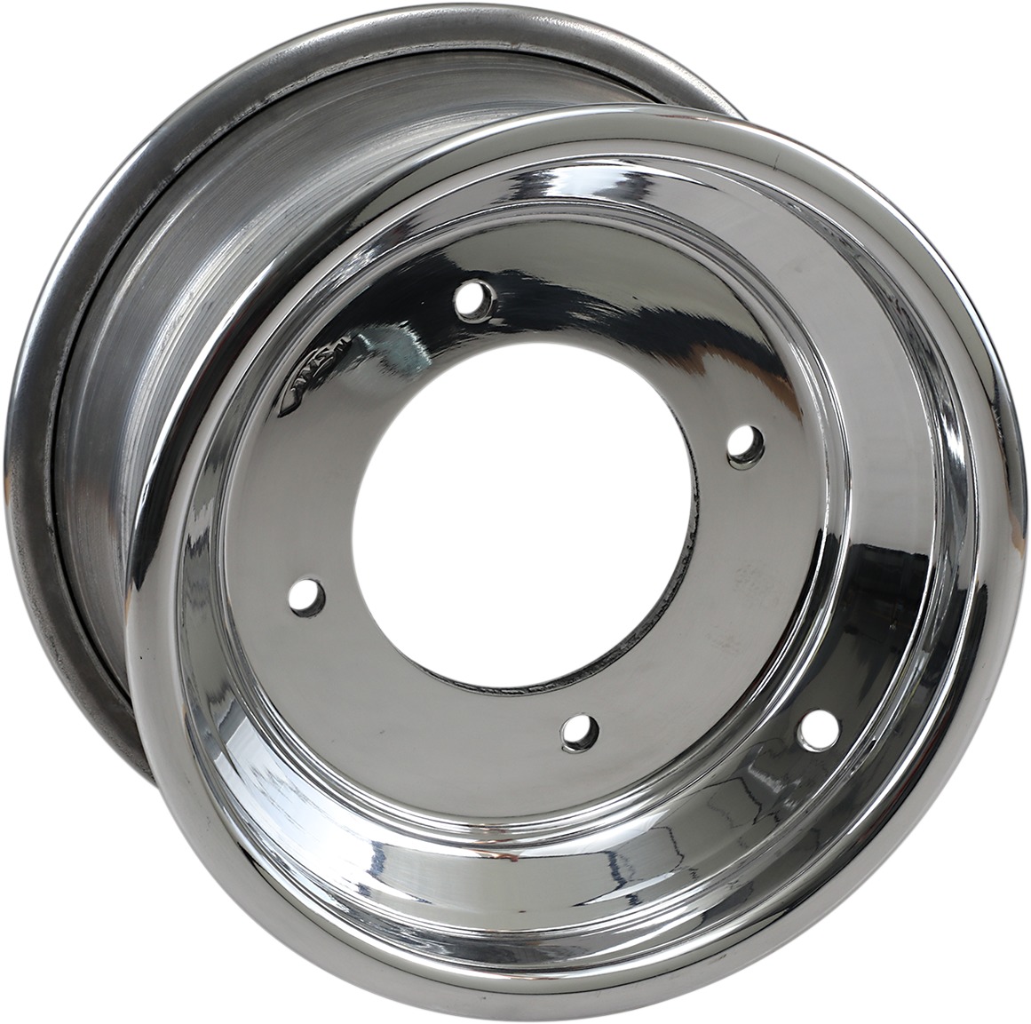 Rolled Lip Polished Wheel 10x5 4/144 3+2 - Click Image to Close