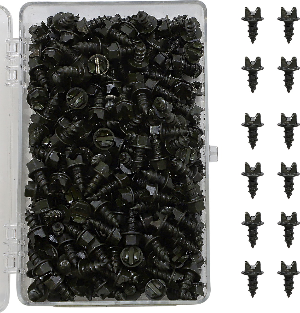 3/8" PRO Gold Screws, Coarse - 250 Pack - Motorcycle & ATV Ice Racing Studs - Click Image to Close