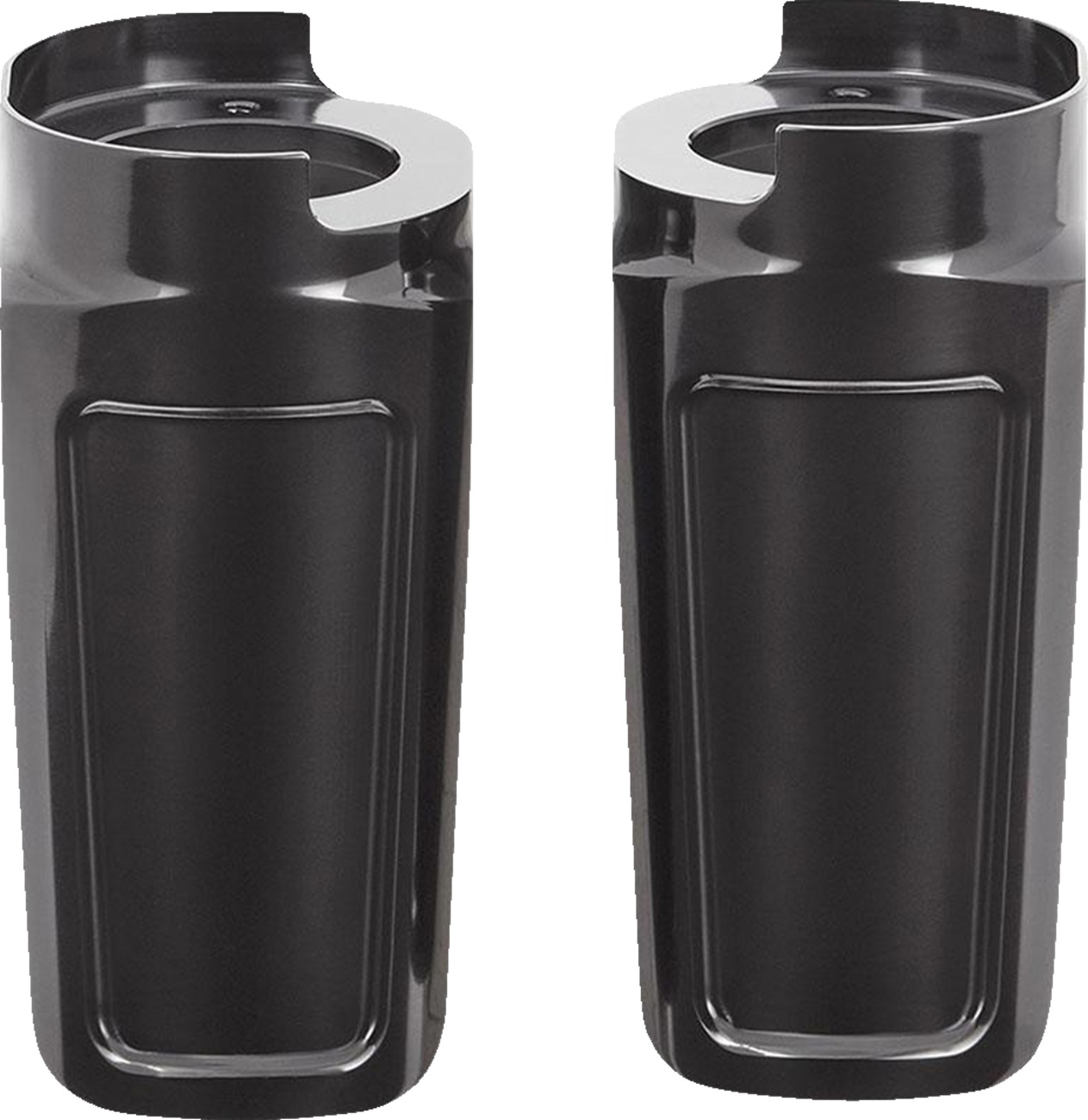 Black Method Performance Bagger Fork Guards - Fits 14-23 Harley Touring & Trike Models - Click Image to Close