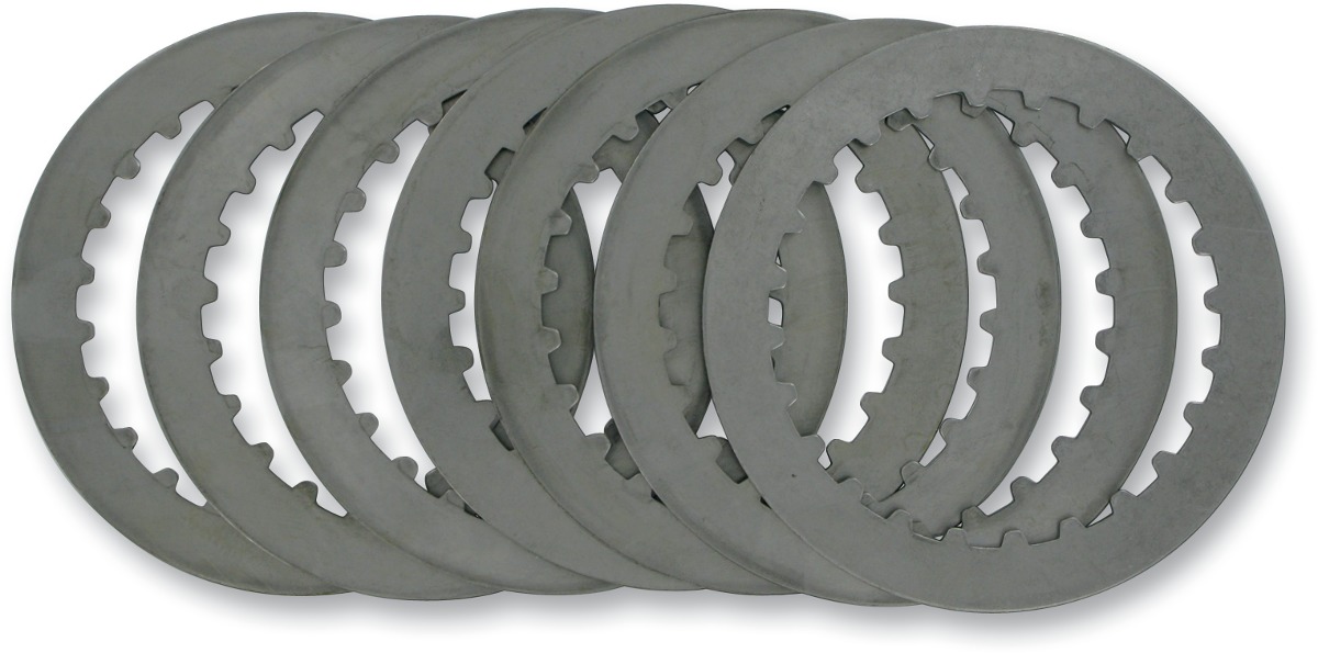 Clutch Steel Drive Plates Kit - For Kawasaki KLX KFX Suzuki DRZ LTZ 400 - Click Image to Close