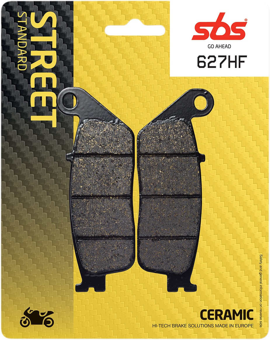 Rear Ceramic Brake Pads - 627Hf Ceramic Brake Pads Sbs - Click Image to Close