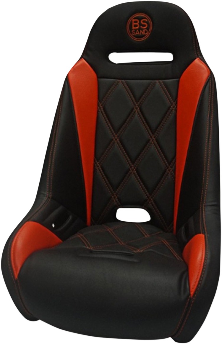 Extreme Diamond Solo Seat Black/Deep Orange - Maverick X3 Turbo R - Click Image to Close