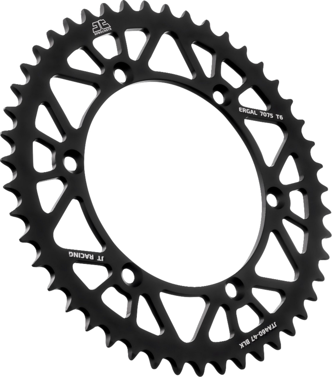 Black Aluminum Rear Sprocket - 47 Teeth 520 Pitch - Click Image to Close