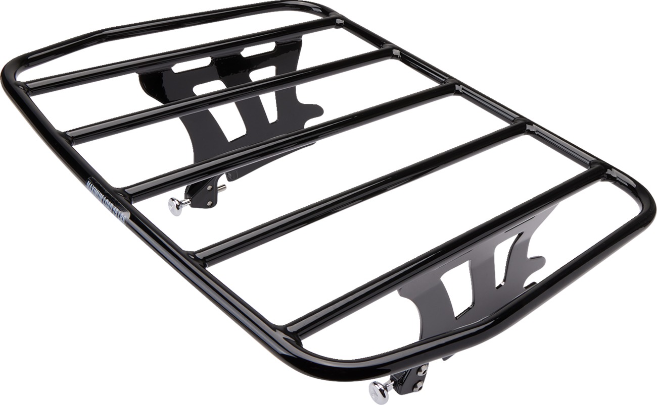 BA Flat Racks for Harley-Davidson - Ba Flat Rack Gloss Black - Click Image to Close