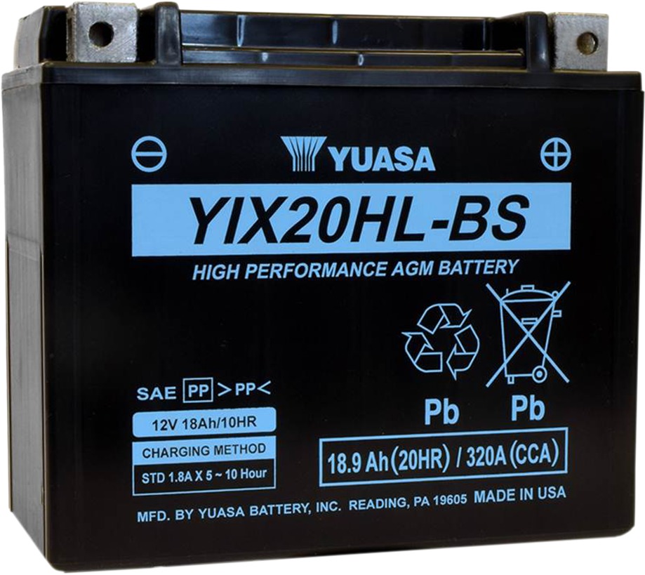 High Performance AGM Maintenance-Free Battery YIX20HL-BS - Click Image to Close