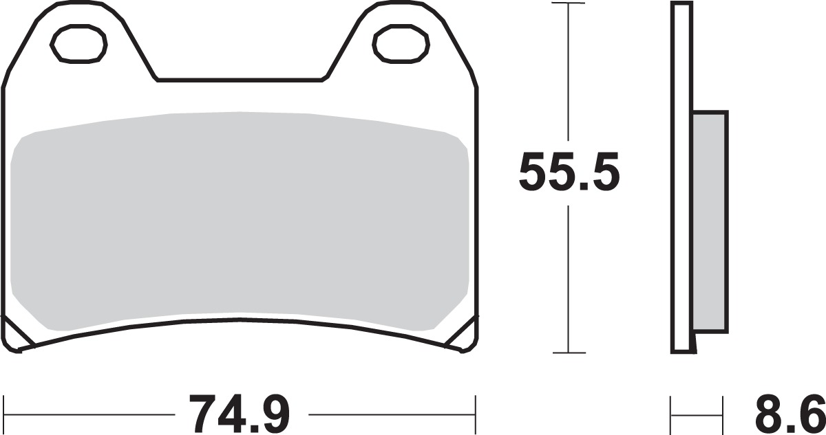 Front Ceramic Brake Pads - 706Hf Ceramic Brake Pads Sbs - Click Image to Close