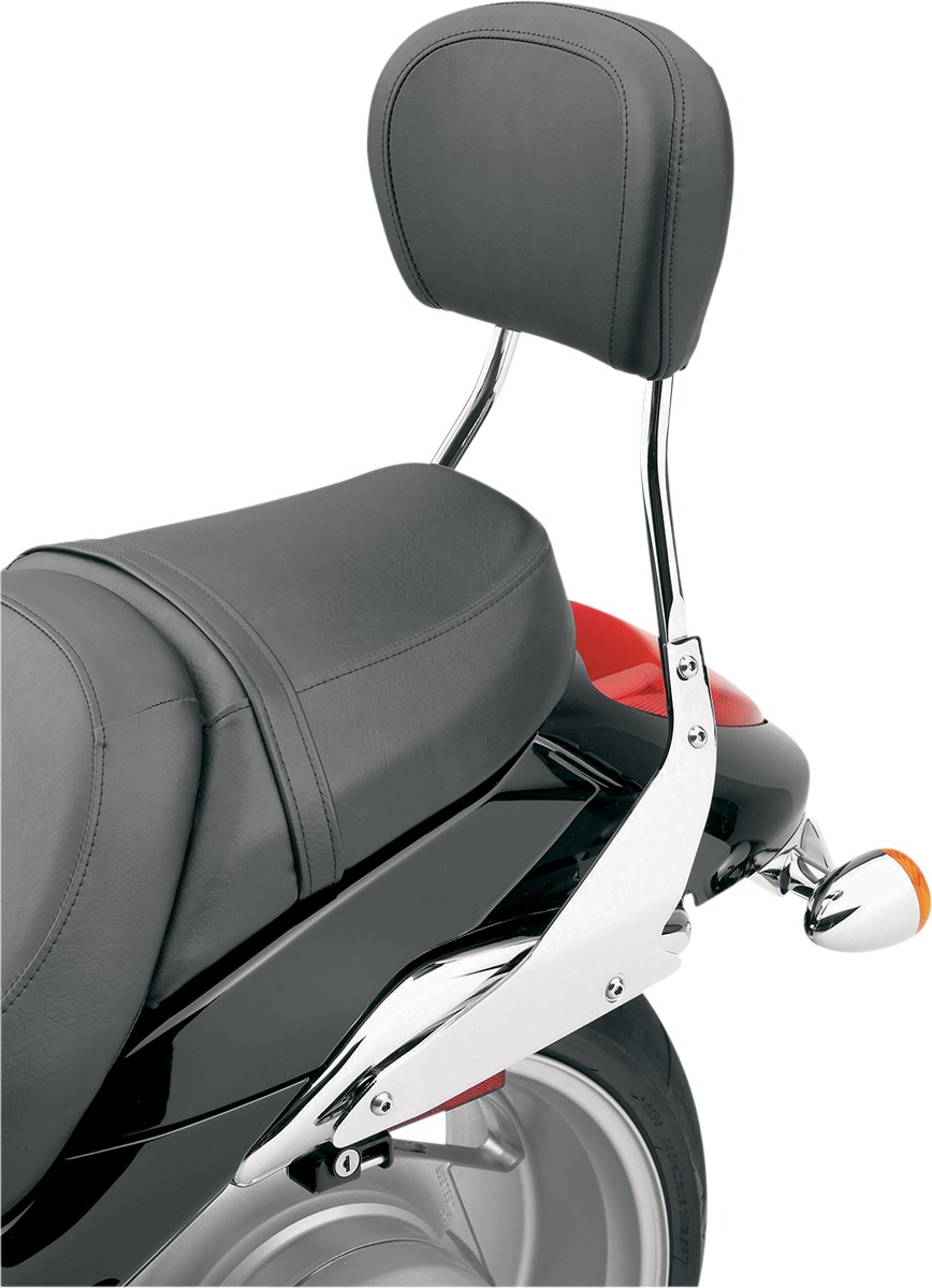 Tall Round 17" Sissy Bar Chrome - For 06-14 Suzuki Boulevard M109R - Click Image to Close