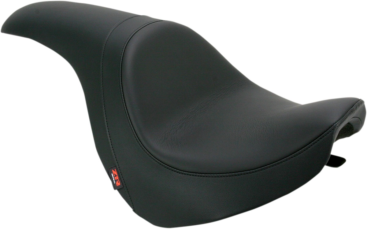 Predator Smooth Vinyl 2-Up Seat Black Low - For Suzuki C50 Intruder - Click Image to Close