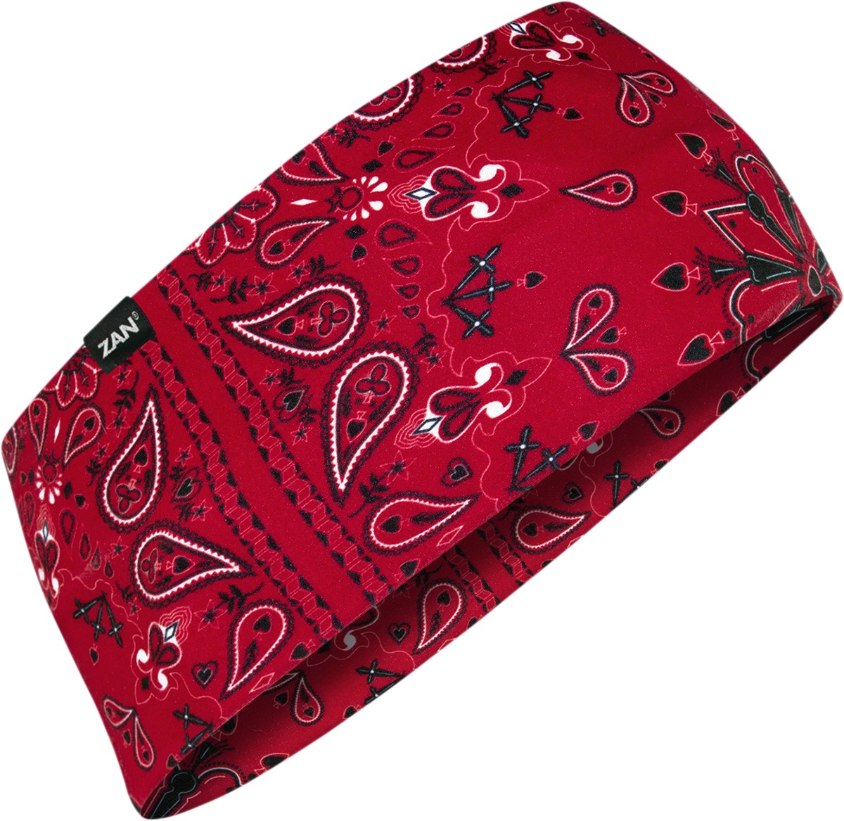 SportFlexT Headband - Headband Sptflx Red Paisley - Click Image to Close