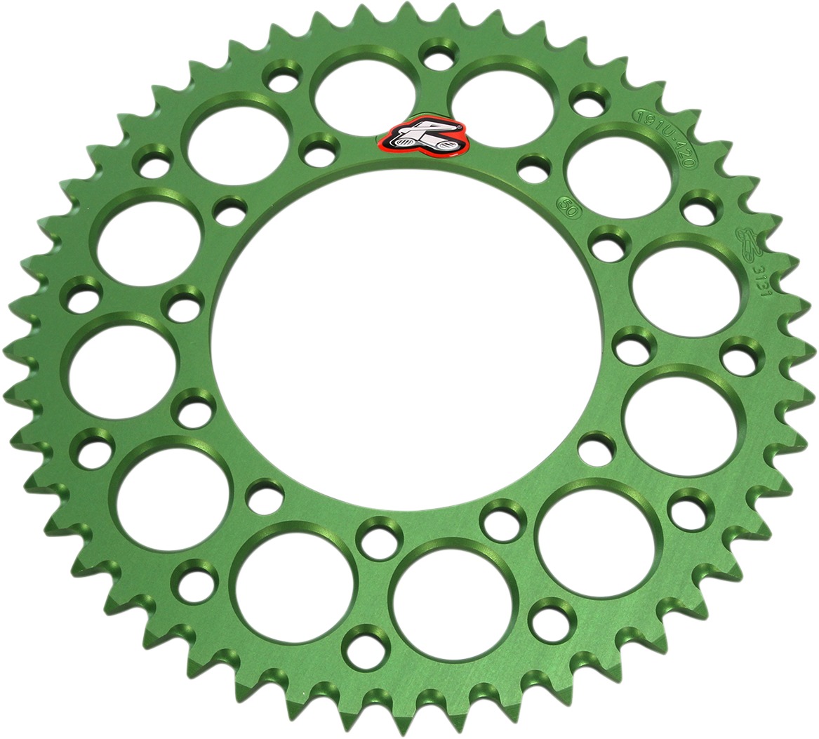 420 50T Rear Sprocket Green - For Kawasaki KX100 KX80 KX85 - Click Image to Close