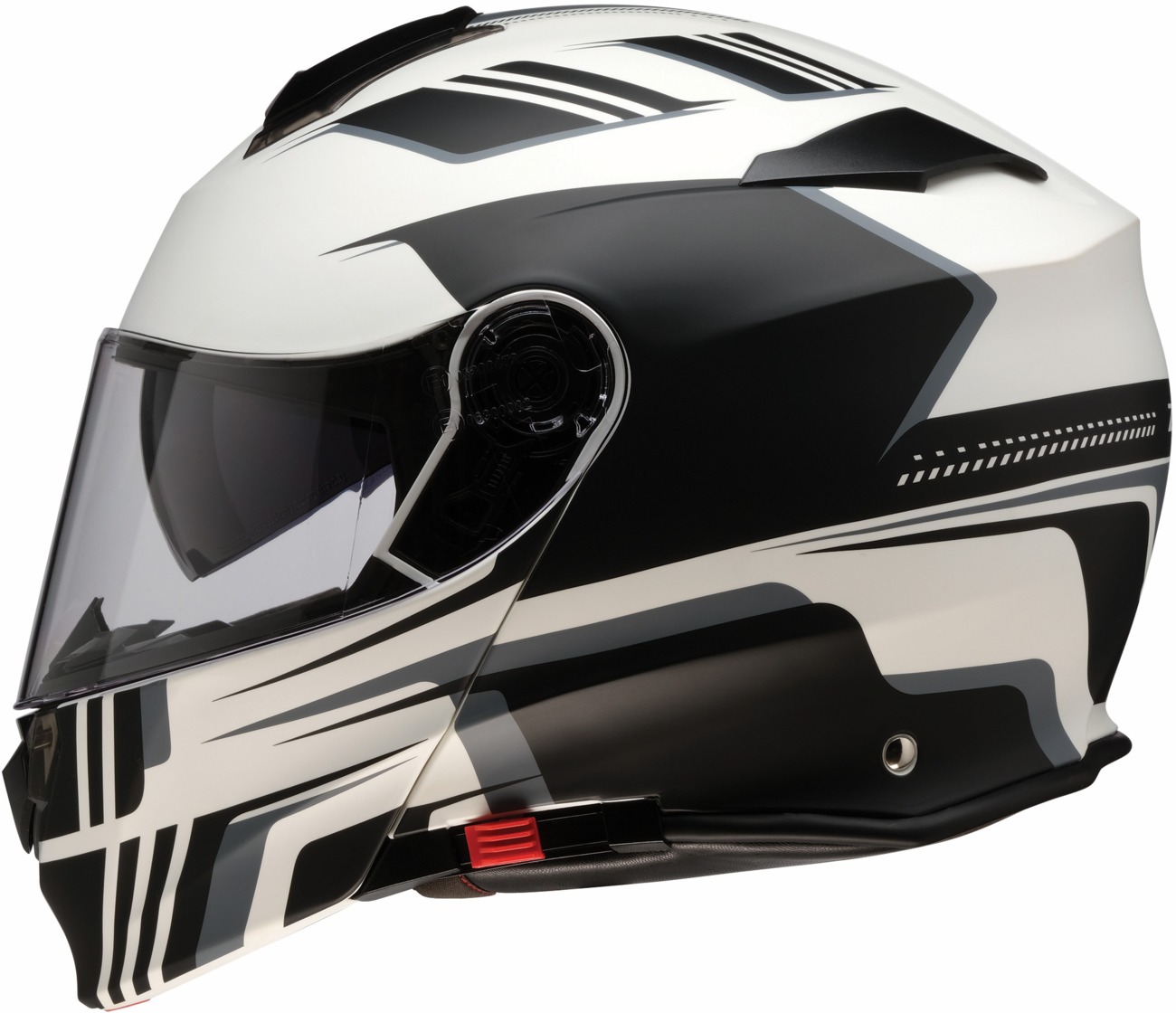 Z1R Solaris 2.0 Slater Modular Helmet Matte Gray/White 2XL - Modular helmet with sun visor, size 2XL - Click Image to Close