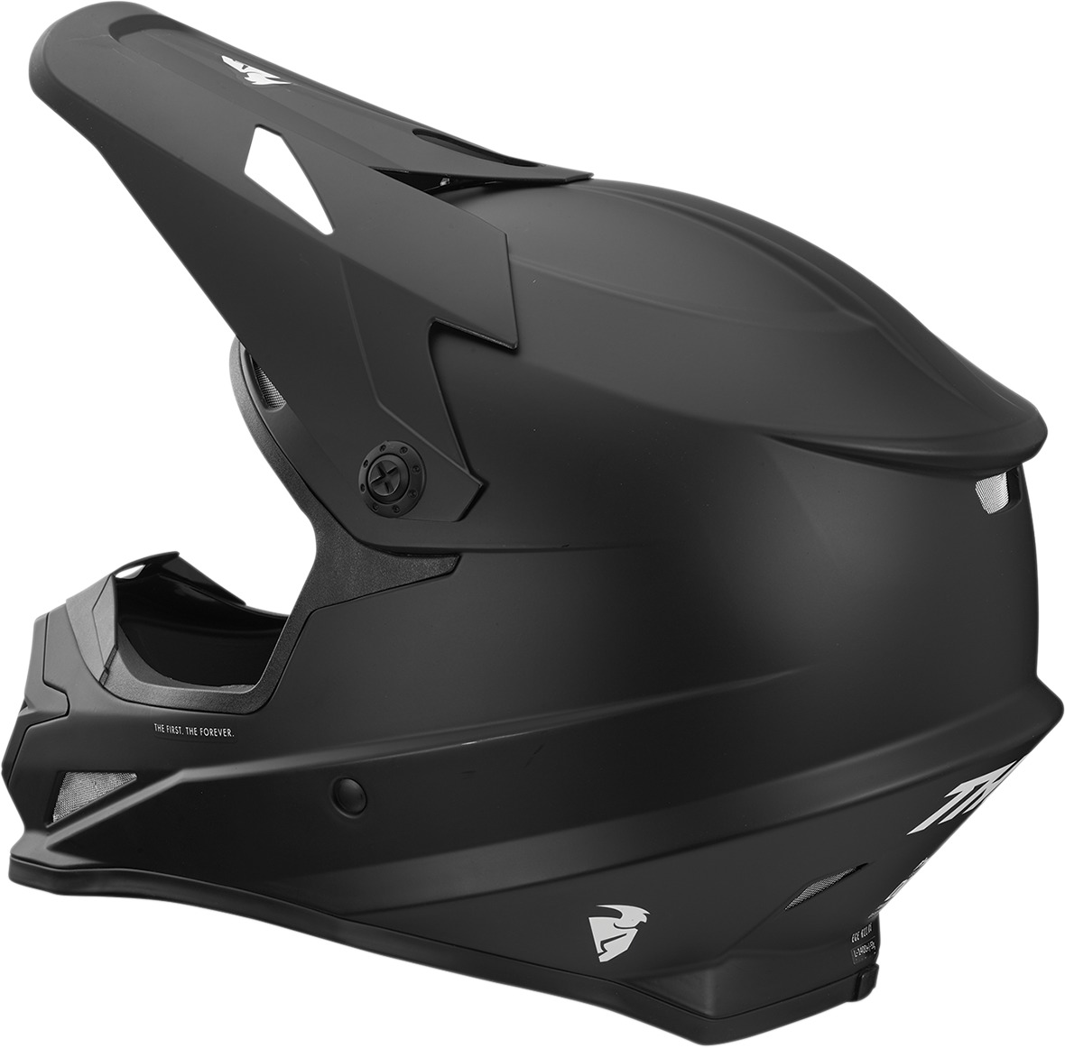 Sector Full Face Offroad Helmet Solid Matte Black 2X-Large - Click Image to Close