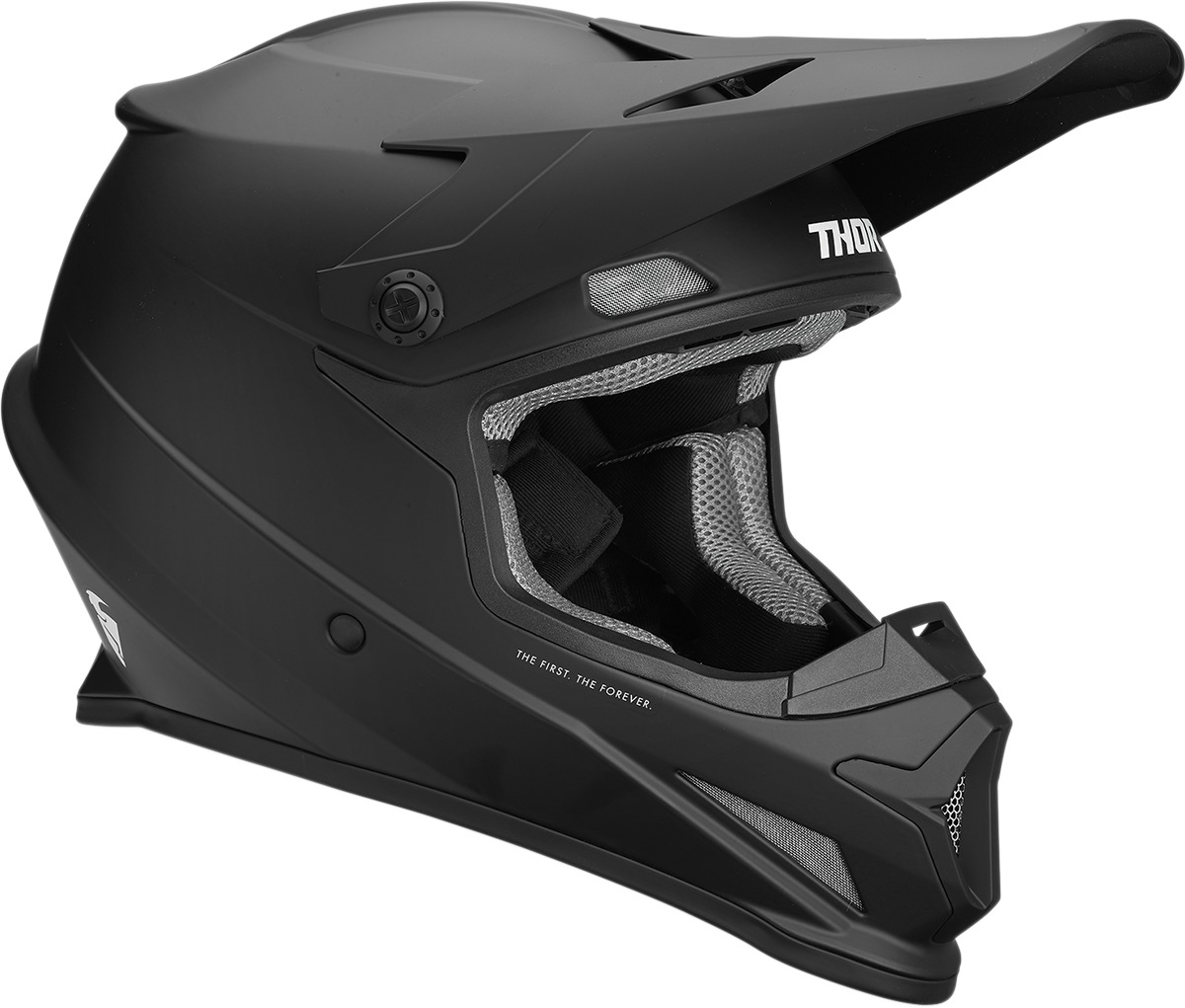 Sector Full Face Offroad Helmet Solid Matte Black 4X-Large - Click Image to Close