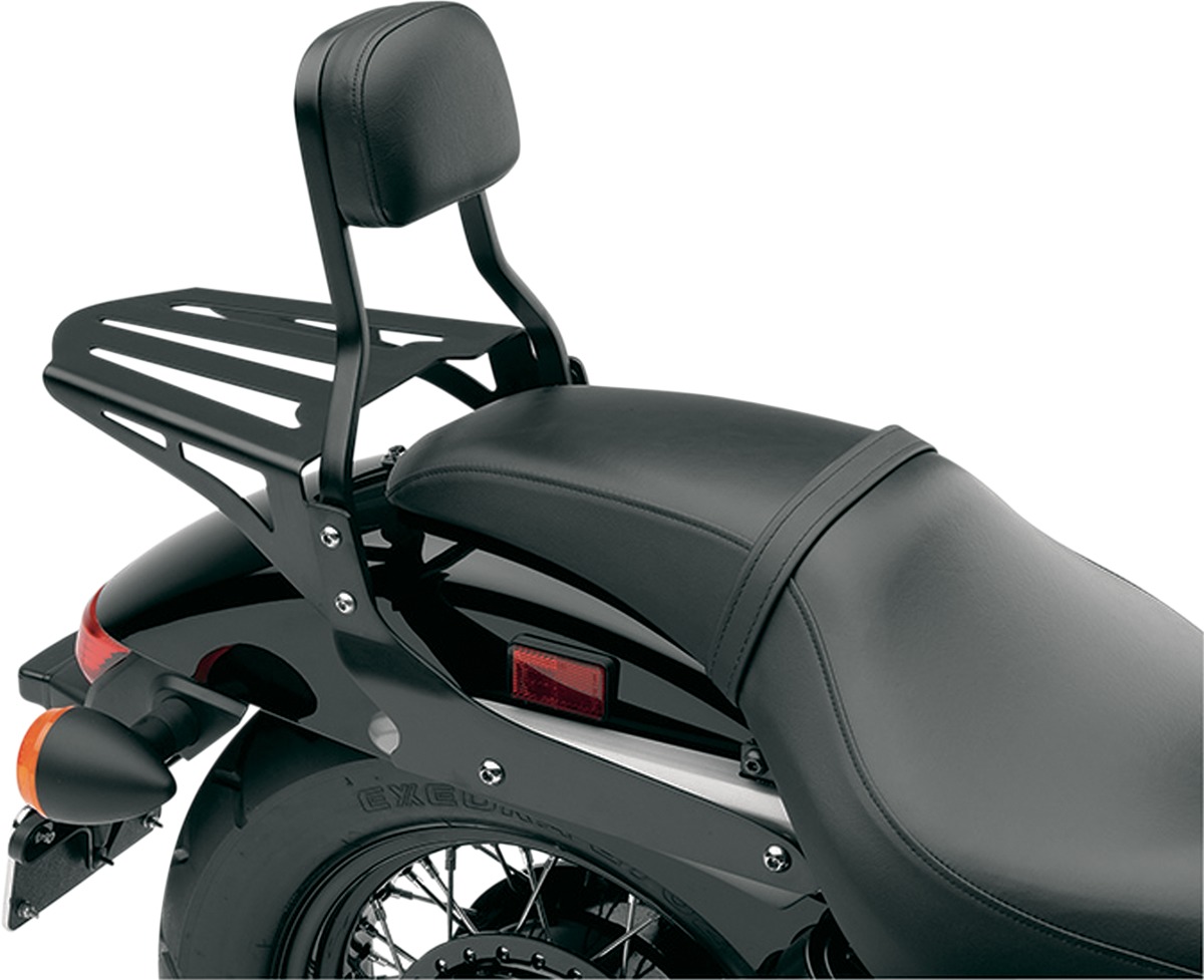 Sissy Bar Luggage Racks Formed - Sissy Bar Rack (Formed) Blk - Click Image to Close