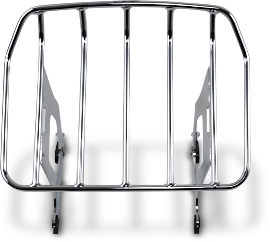 Chrome Big Ass Detachable Luggage Rack - For 09+ Harley - Click Image to Close