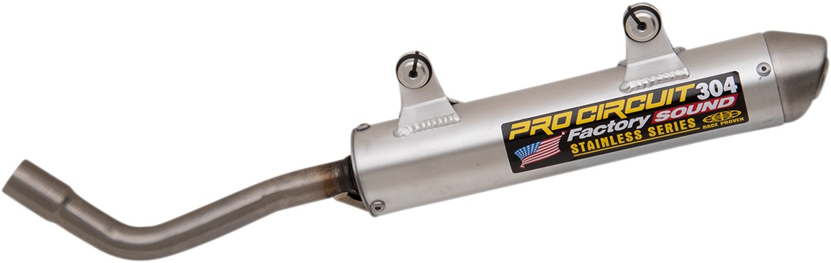 304 Slip On Exhaust Silencer - For 2019 TE 300i & 300 XC-W TPI - Click Image to Close