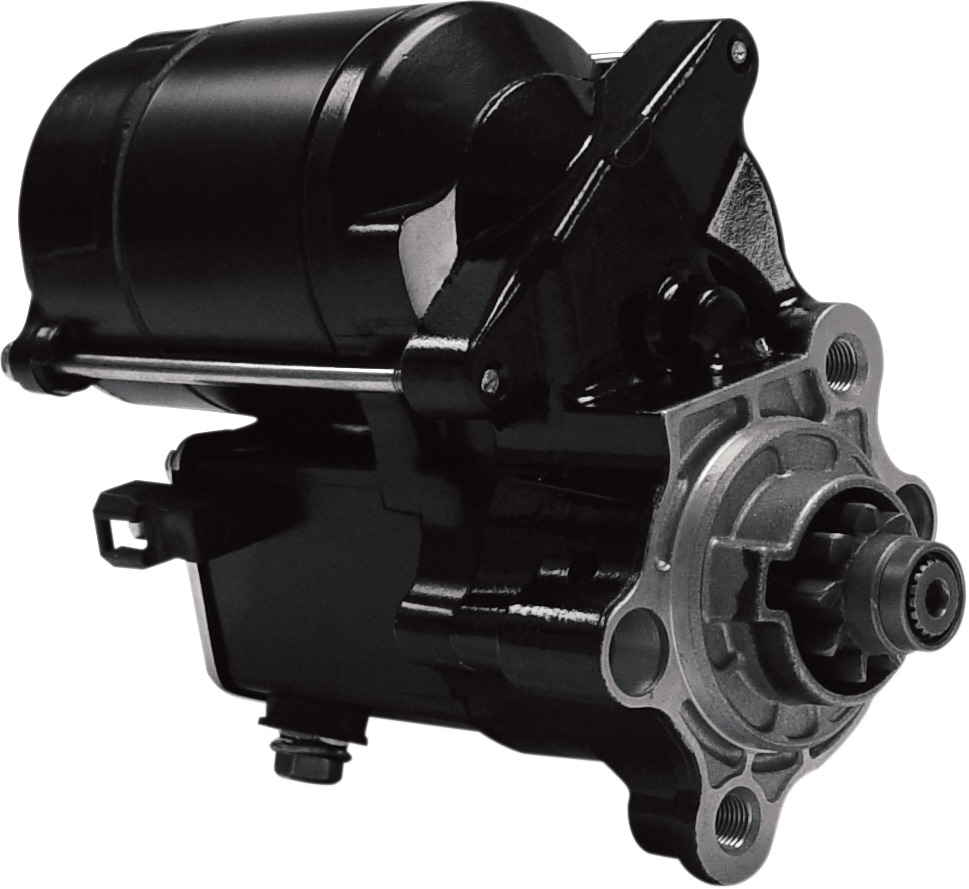 High-Performance Starter Motor 1.4 kW Gloss - Black - For 86-19 Sportster - Click Image to Close