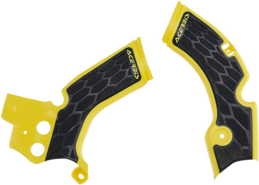 X-Grip Frame Guards Yellow/Black - For 15-18 Suzuki RMZ250 - Click Image to Close