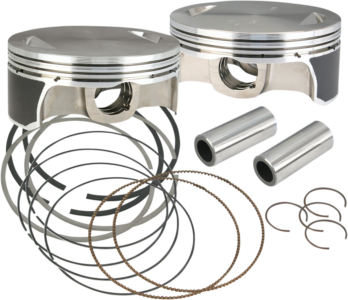 Forged Piston Sets for S&S Engines - Piston Set 4-1/8" Std Flat Top - Click Image to Close