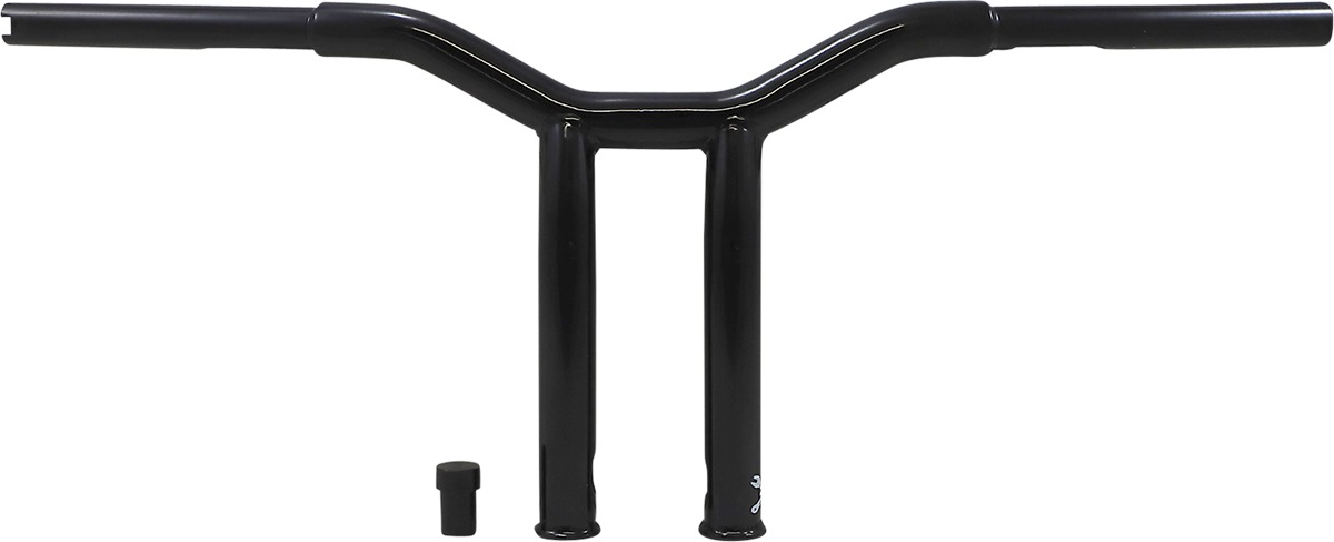 Dominator Raked Bar 10in - Gloss Black - Click Image to Close