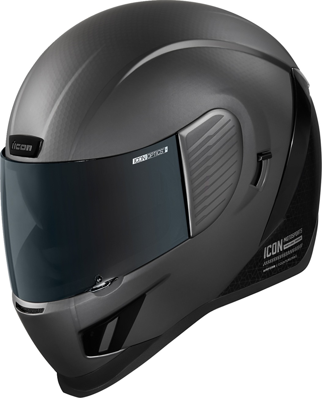 ICON Airform Counterstrike MIPS Helmet XL Matte Silver - Full-face helmet with MIPS technology - Click Image to Close