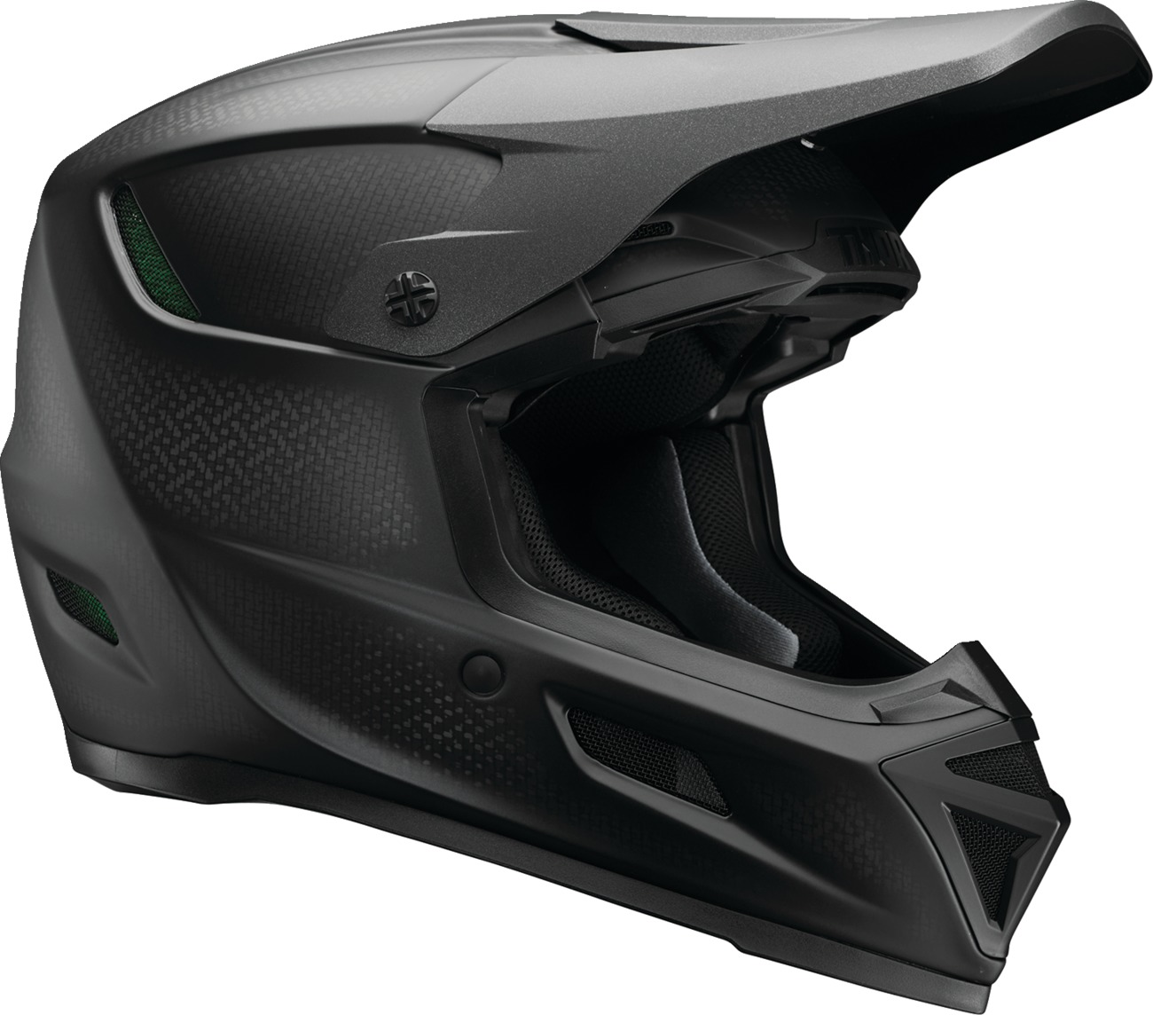 Thor Reflex Sport Carbon Stealth MIPS Helmet 2XL Matte Black - MIPS helmet with carbon fiber shell - Click Image to Close