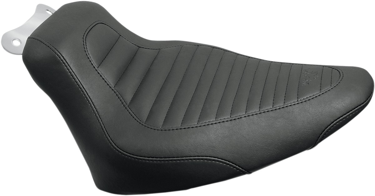 Tripper Ribbed Synthetic Leather Solo Seat - For 00-15 Harley FLST - Click Image to Close