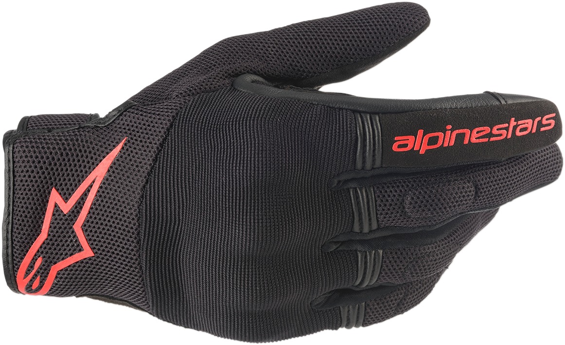 Copper Motorcycle Gloves Black/Red Medium - Click Image to Close