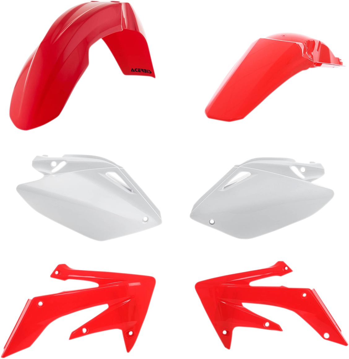 Red Plastic Kit - For 04-05 Honda CRF250R - Click Image to Close