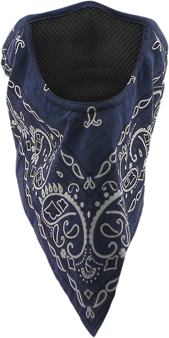 FaceFit Facemask - Facefit Hook/Loop Navy Paisley - Click Image to Close