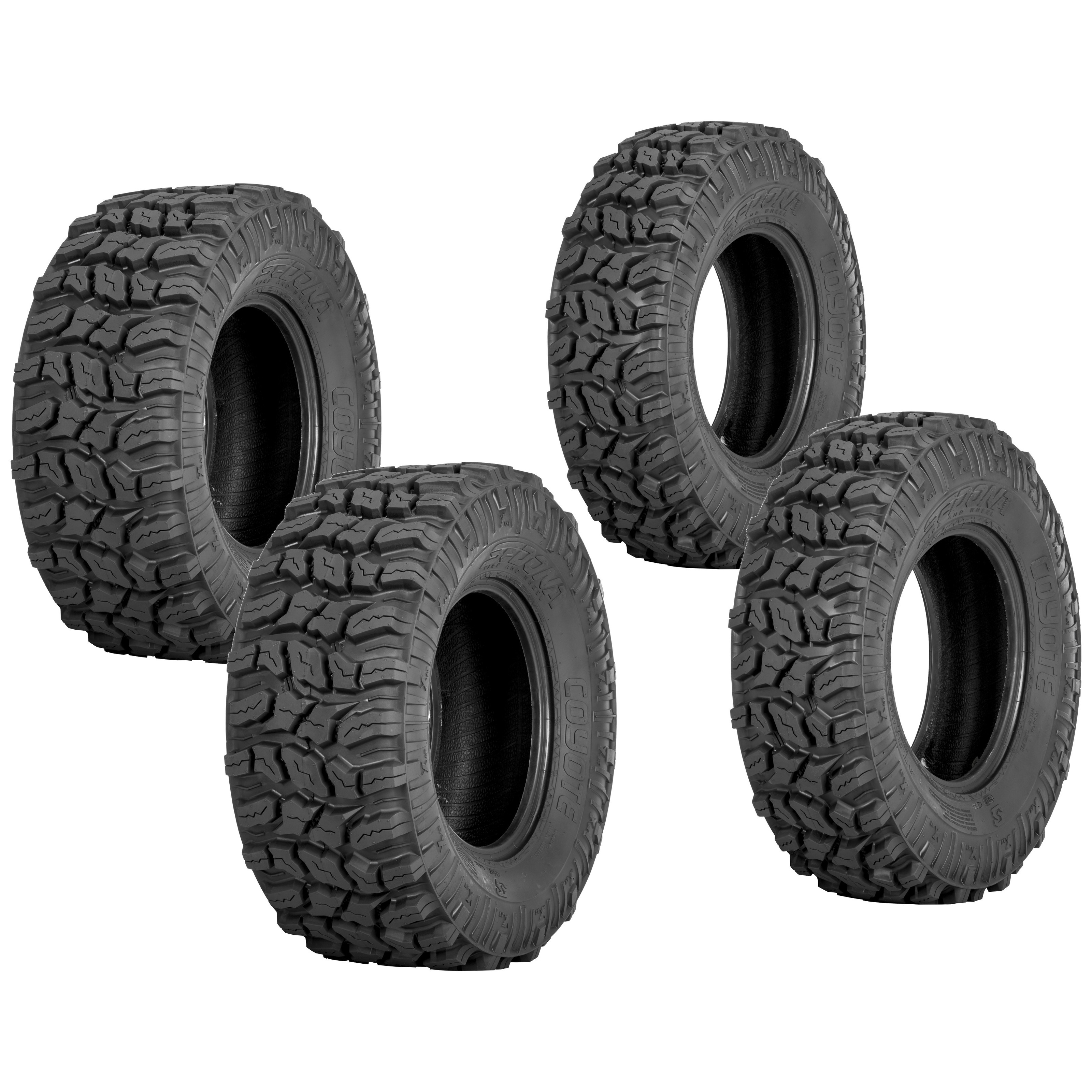 Coyote Front & Rear Tire Set - 27X9-12 & 27X11-12 - Click Image to Close