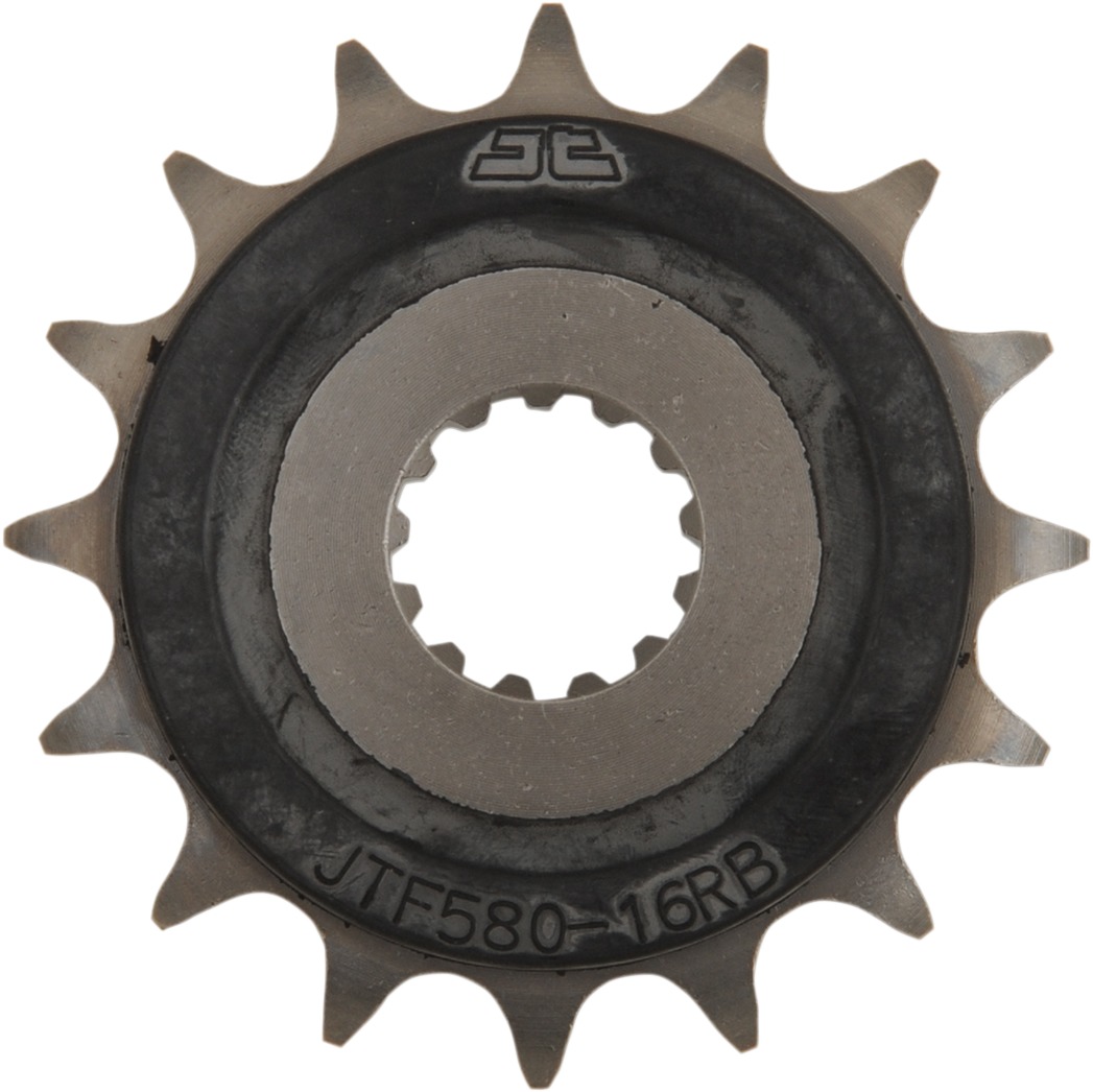 Front Steel Countershaft Sprocket w/ Rubber Damper - 16 Tooth 530 - Click Image to Close