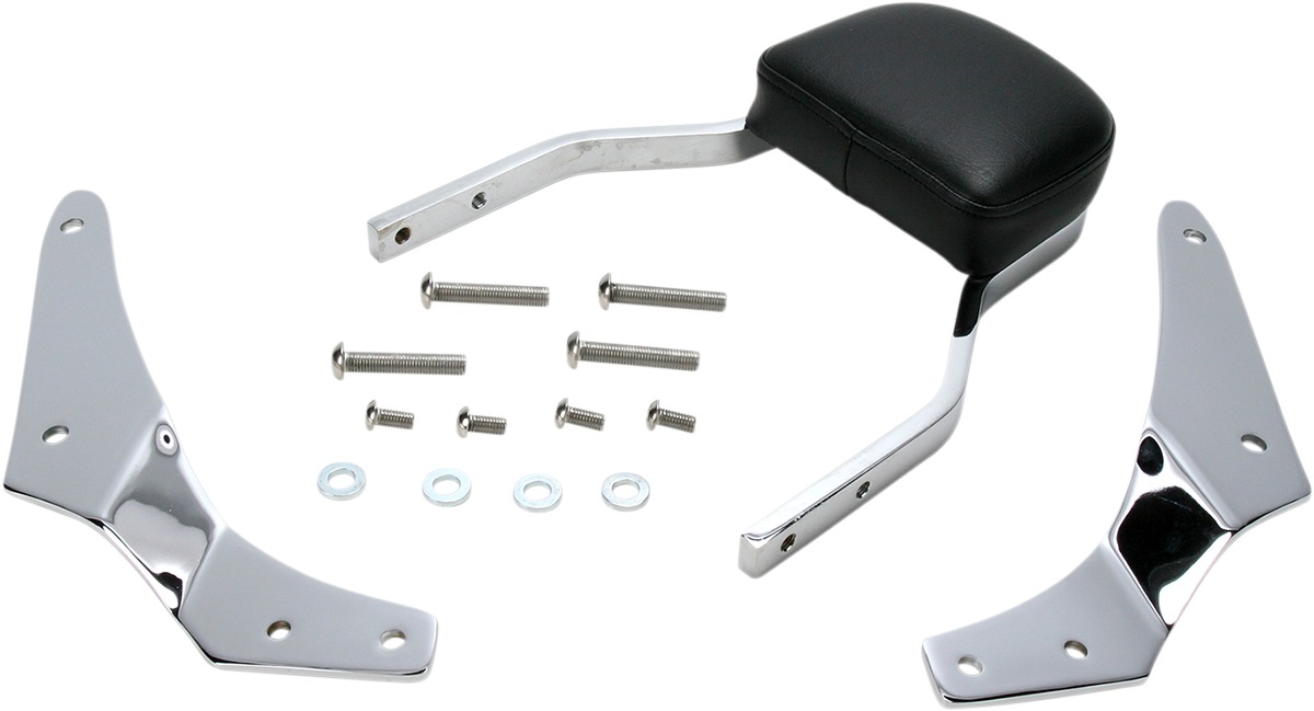 Mini Square 11" Sissy Bar Chrome - For 01-07 Honda Shadow Spirit - Click Image to Close