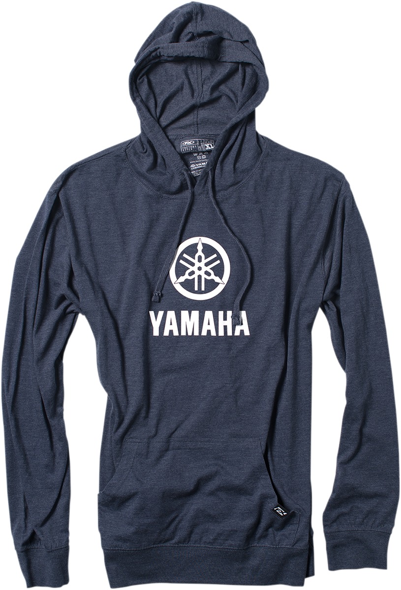 Men's Yamaha Stack Lightweight Hoody - Yamaha Stack Ltwt Hoody Nvy Xl - Click Image to Close