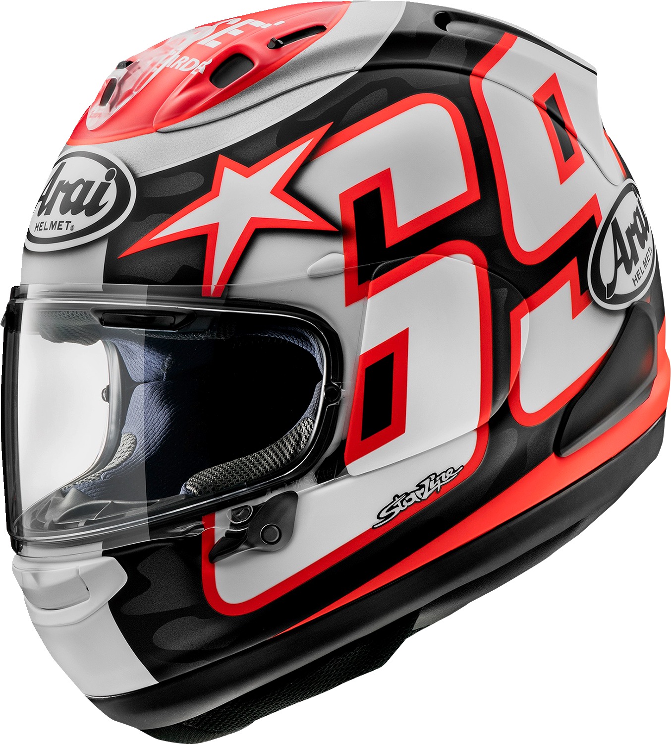 Arai Corsair-X Nicky Reset Helmet Frost XL - Premium full-face helmet with Nicky Reset graphic - Click Image to Close