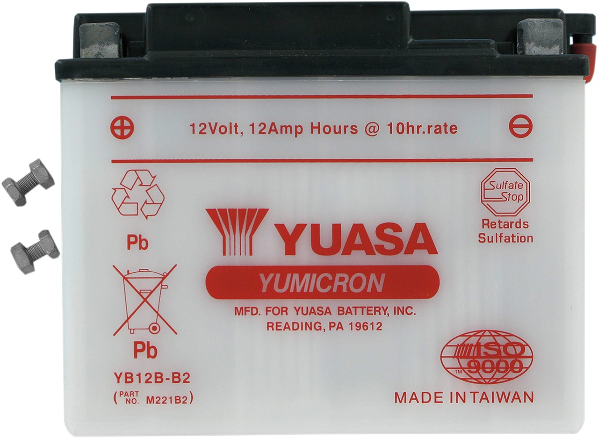 Yuasa YB12B-B2 Yumicron 12 Volt Battery - Click Image to Close