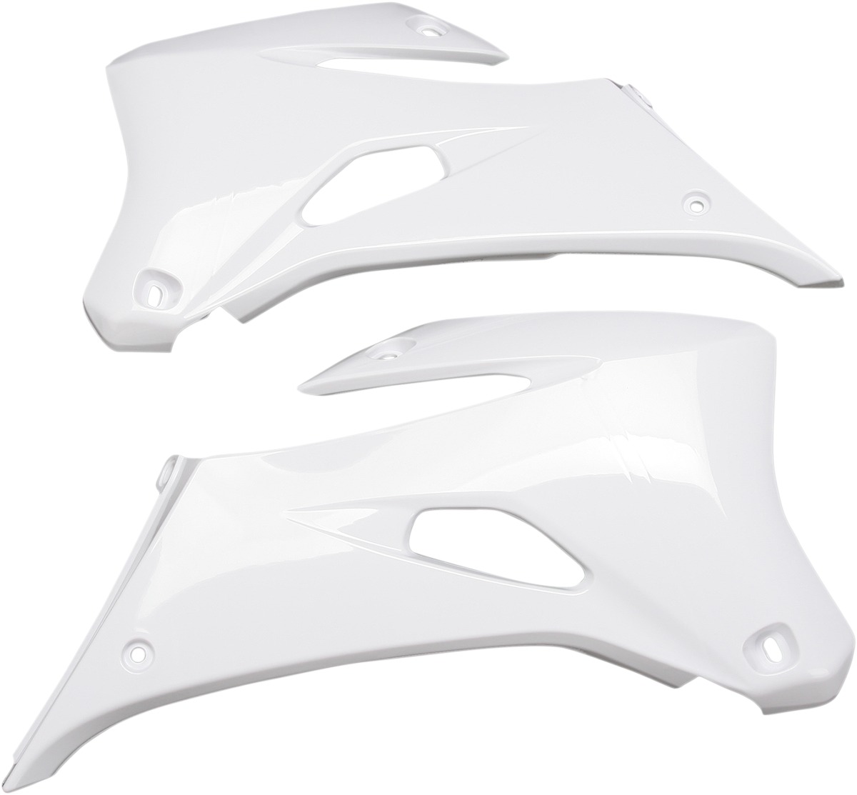 Radiator Shrouds - White - For 07-13 Yamaha WR250F 07-11 WR450F - Click Image to Close