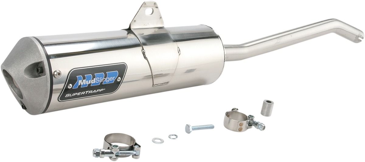 Mudslinger Slip On Exhaust Muffler - For 07-10 Yamaha YFM400 Big Bear 4x4 - Click Image to Close