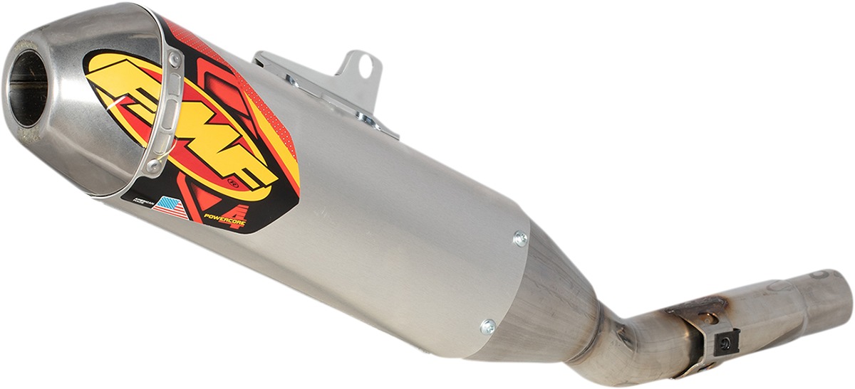 Powercore 4 HEX Aluminum Slip On Exhaust - For 21-22 Honda CRF450R/RX - Click Image to Close