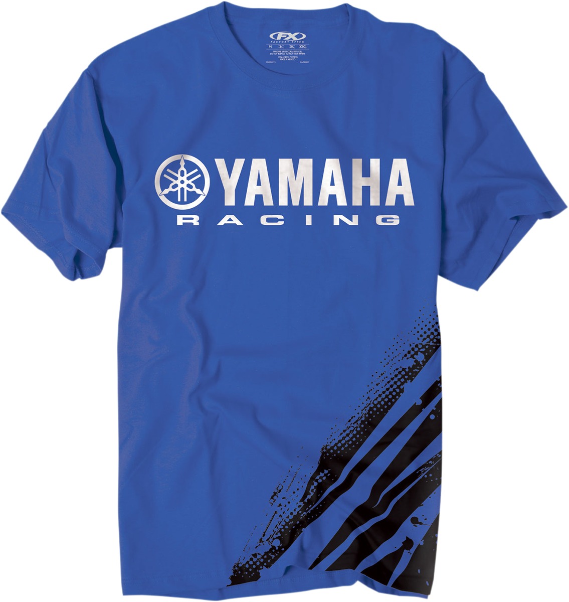 Men's Yamaha Racing Flare Tee - Yamaha Racing Flare Tee Blu Xl - Click Image to Close