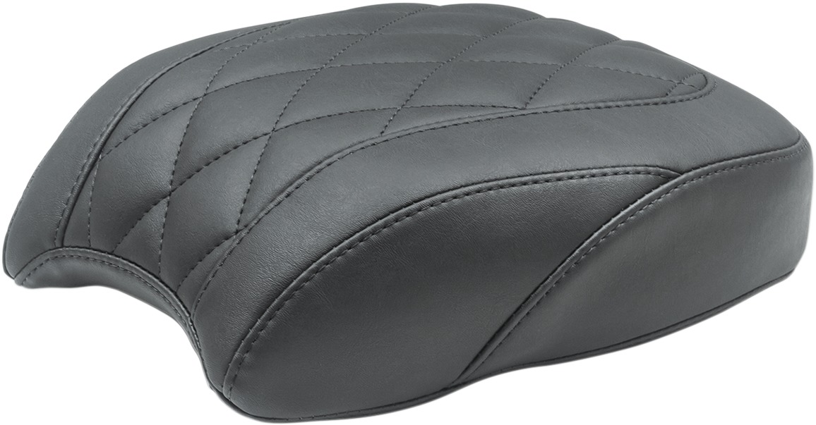 Tripper Diamond Synthetic Leather Wide Pillion Pad - For 18-19 HD FLSL - Click Image to Close