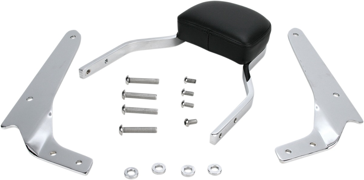 Mini Square 11" Sissy Bar Chrome - For 07-14 Honda Shadow Spirit - Click Image to Close