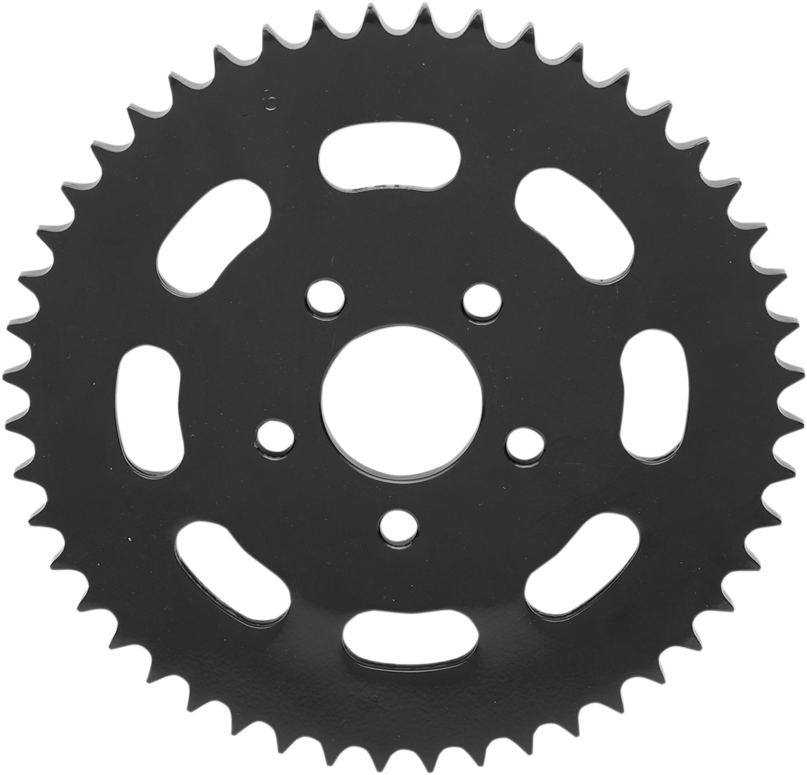 Carbon Steel 48T Drive Sprocket Gloss Black Offset 0.23" - Click Image to Close