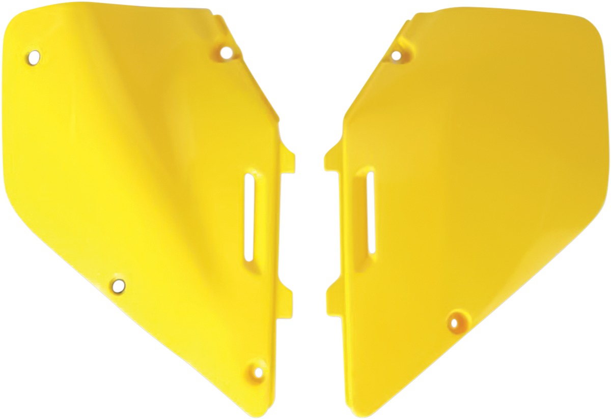 Side Panels - Yellow - For 96-00 Suzuki RM125 & RM250 - Click Image to Close