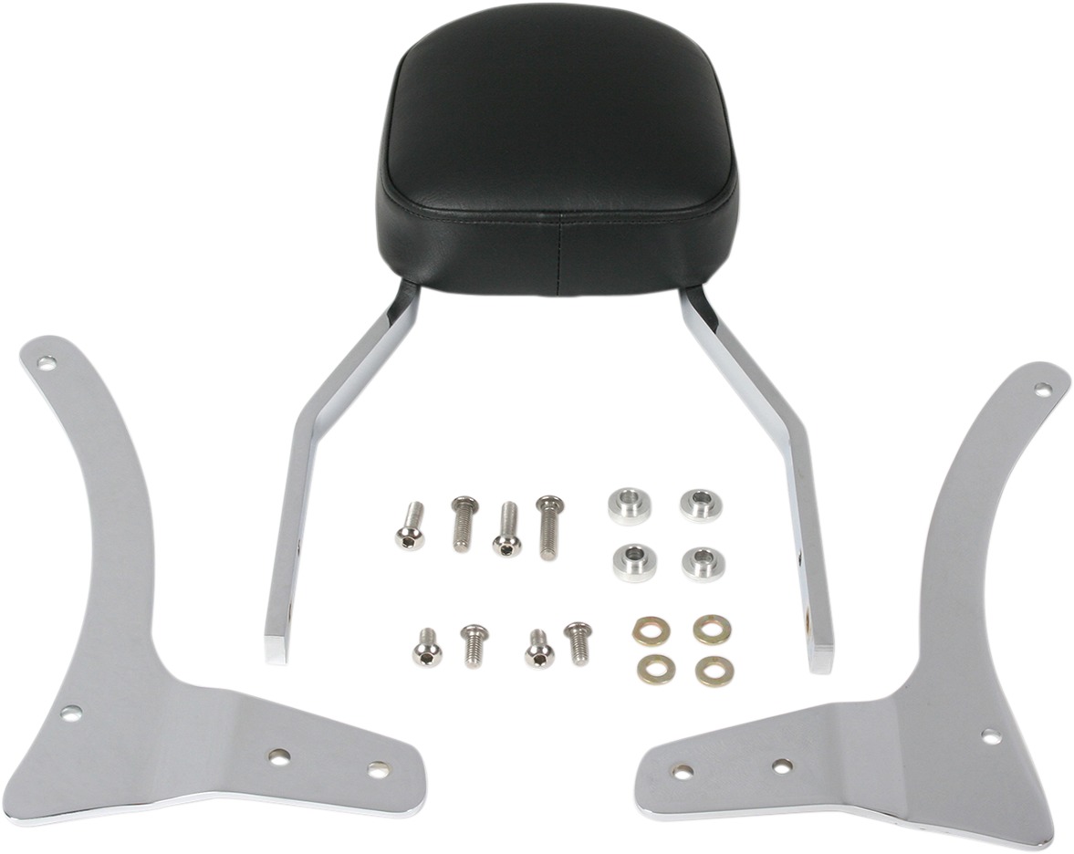 Standard Square 17" Sissy Bar Chrome - For 99-09 Yamaha XVS1100 V-Star Custom - Click Image to Close