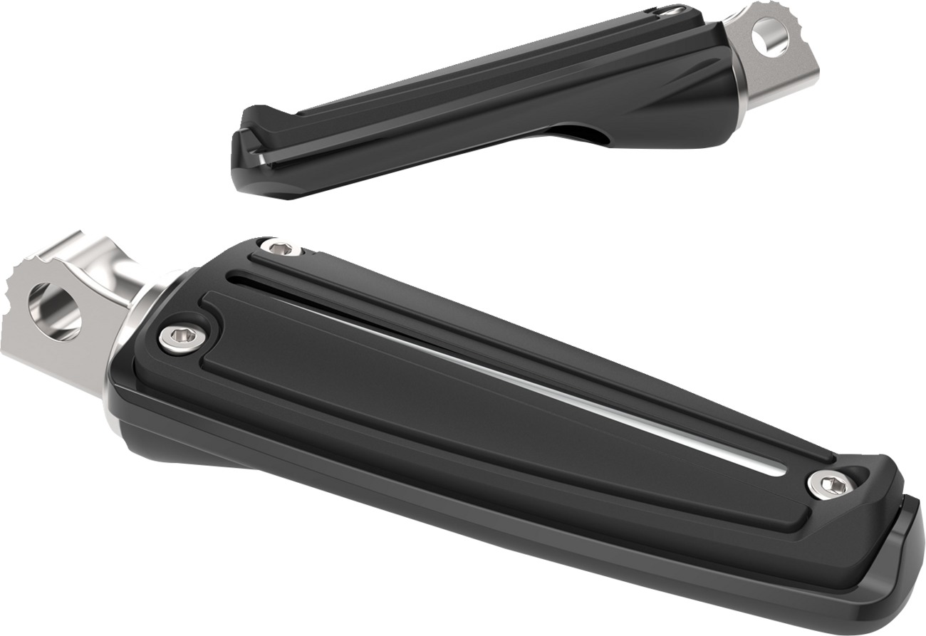 CIRO Black Rail Footpegs - w/Harley Male Mount - Click Image to Close