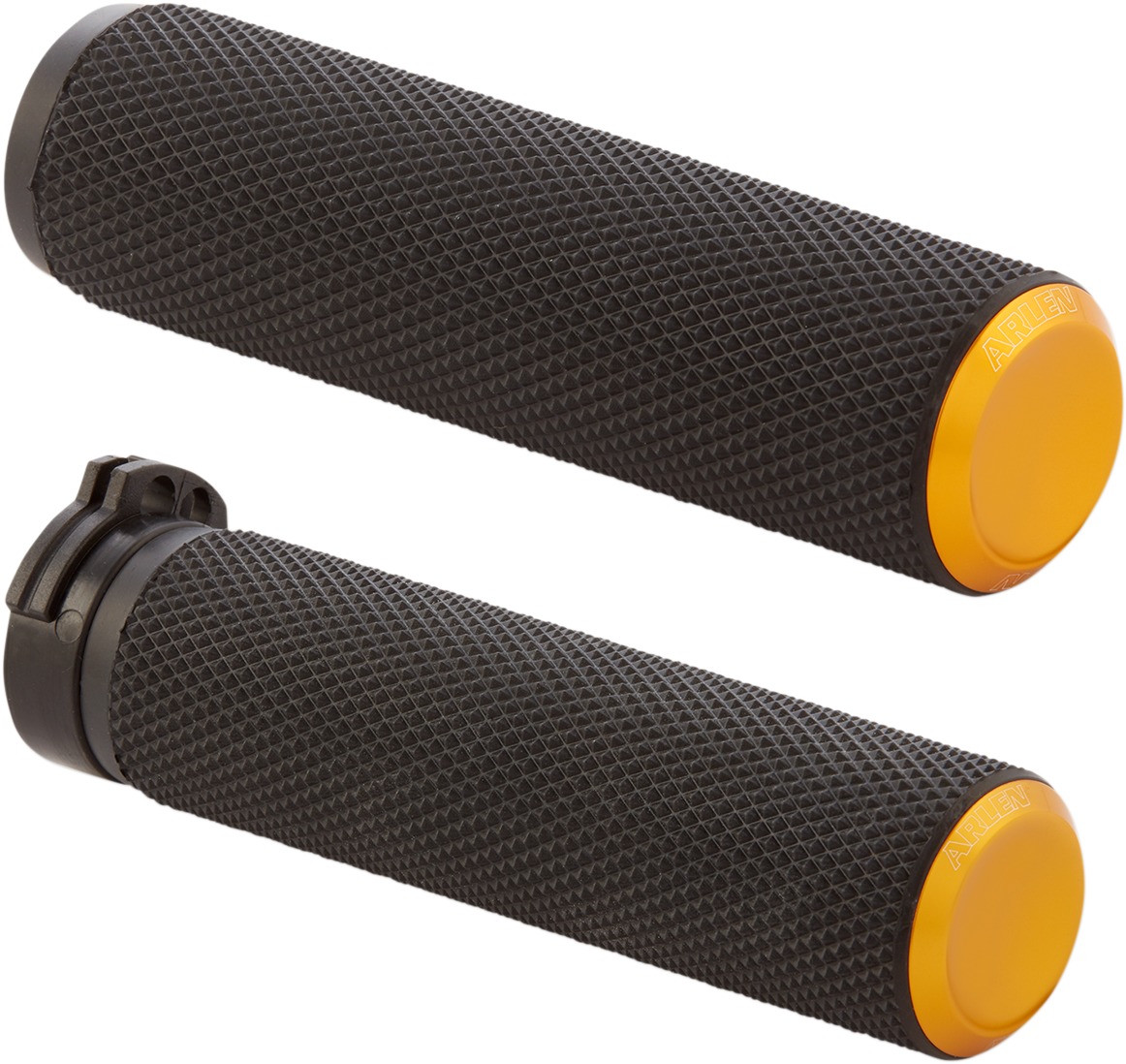 Knurled Grips - Knurled Rubber Grips Cbl Gold - Click Image to Close